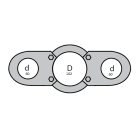 SEM - SEM4329/2 ACCOPPIATORE DOPPIO D 102-60 MM VERN.