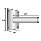 SEM - SEM4340/90 STAFFA A MURO PER ARMATURE