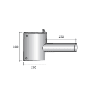 SEM - SEM4341/90 STAFFA AD ANGOLO PER ARMATURE