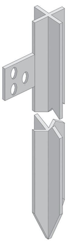 SEM - SEM503 PALO CROCE ZINC. 50X5MM 200CM