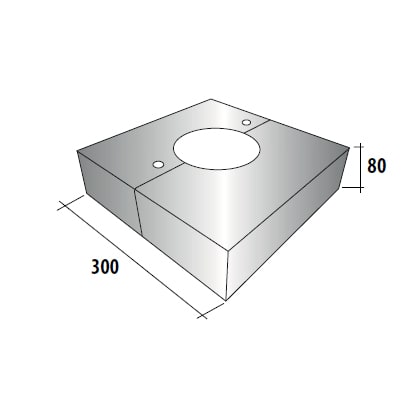 SEM - SEMBQ300 BASE VENICIATA X PALO CON PIASTRA 250
