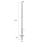 SEM - SEML41100/139 PALO RASTREMATO LAMIN. HSP H. TOT. 1100