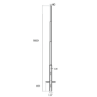 SEM - SEML4980 PALO CONICO LAMINATO HSP H. TOT. 980 CM.