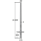 SEM - SEMOTT108/3 PALO OTTAGONALE H.TOT. 1080 CM. D 172/60