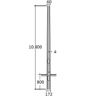 SEM - SEMOTT108/4 PALO OTTAGONALE H.TOT. 1080 CM. D 172/60
