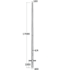 SEM - SEMPP17 PALO CONICO POLIGONALE H. TOT. 1700 CM.
