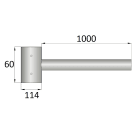 SEM - SEMSRS1140100F STAFFA SING. PER PALI FR E FCL L=1000 MM