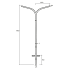 SEM - SEMSTROMBOLI168 PALO CONICO CURVATO HSP H.TOT. 980 CM.