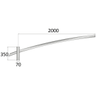 SEM - SEMTSBO35200 TESTA PALO SINGOLO BOLOGNA A=350 L=200