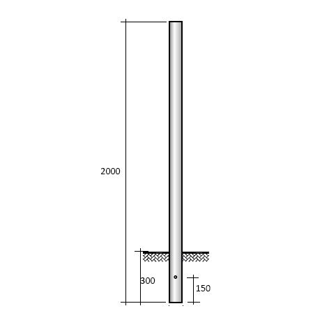 SEM - SEMVR3200N PALO IN VETRORESINA CILINDRICO D 60X2000
