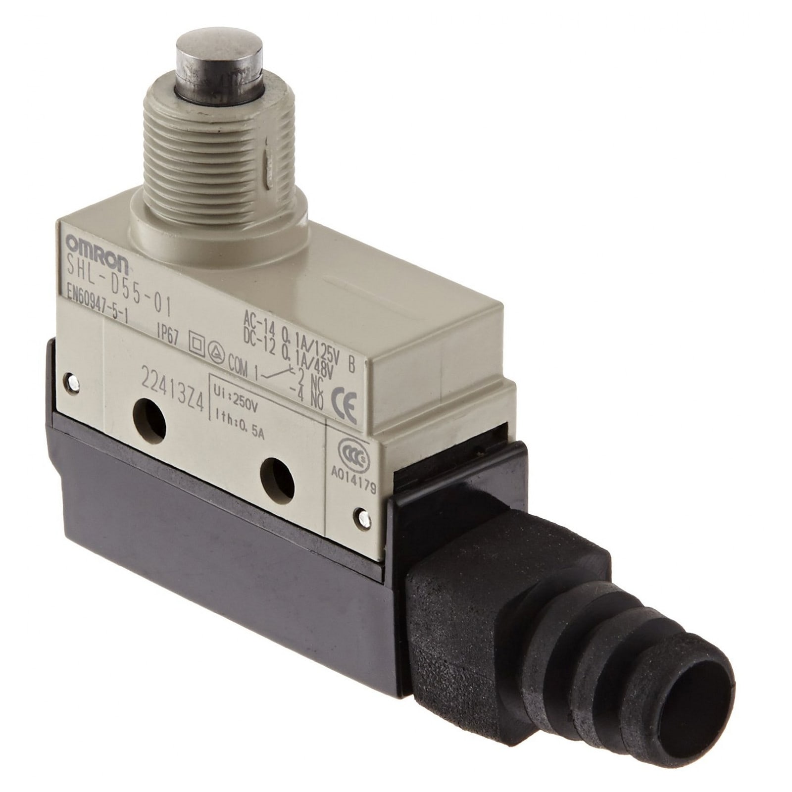 OMRON OMRSHLD5501-1117050 FINECORSA- 1CONT SC 0.1A. PULSANTE. IP67