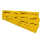 GRAFOPLAST SRL - GRASI2K202Y T. PULSANTI 50X15MM GIALLO PMMA 96PZ