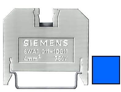 SIEMENS - SIE8WA10111BG11 MORSETTO UNIPOLARE 4MMQ BLU