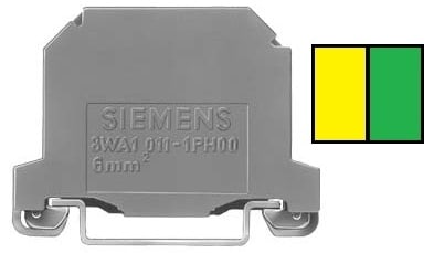 SIEMENS SIE8WA10111PH11 MORSETTO UNIPOLARE 6MMQ G/V