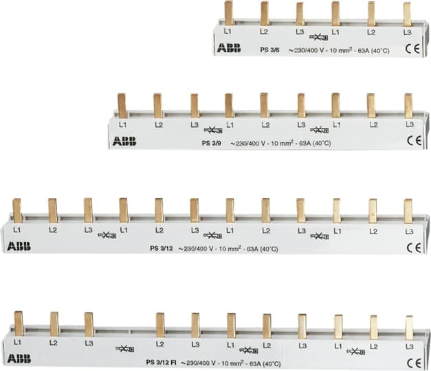 ABB SPA ABBA463706 PS 3/12FI BARRETTA TRIFASE 12 MOD.SEZ.10