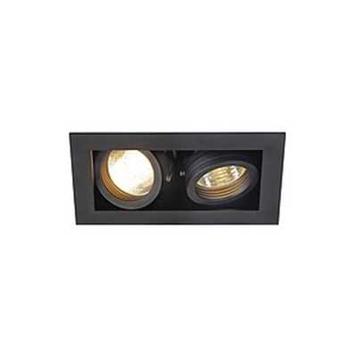 SLV ITALIA SRL - SLV115520 KADUX 2, GU10 downlight, squadrata, nero
