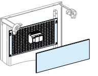 SCHNEIDER ELECTRIC - SNR03172 PIASTRA DI FONDO PREF.RIENTRATA 6M G-P