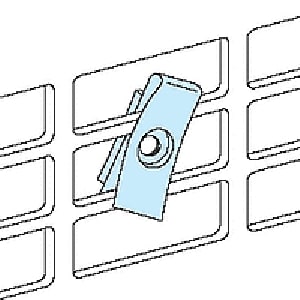 SCHNEIDER ELECTRIC - SNR03180 20 DADI/PIASTRA DI FONDO PREF.M4