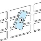 SCHNEIDER ELECTRIC - SNRLVS03180 20 DADI/PIASTRA DI FONDO PREF.M4