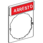 SCHNEIDER ELECTRIC - SNRZBY2604 PORTA ETICHETTA+ETICHETTA ARRESTO