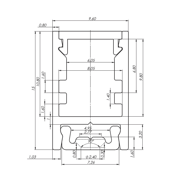 SICOM SPA - SOL5001201 SIRIO MINI PROF.+COP.BIANCA-2M