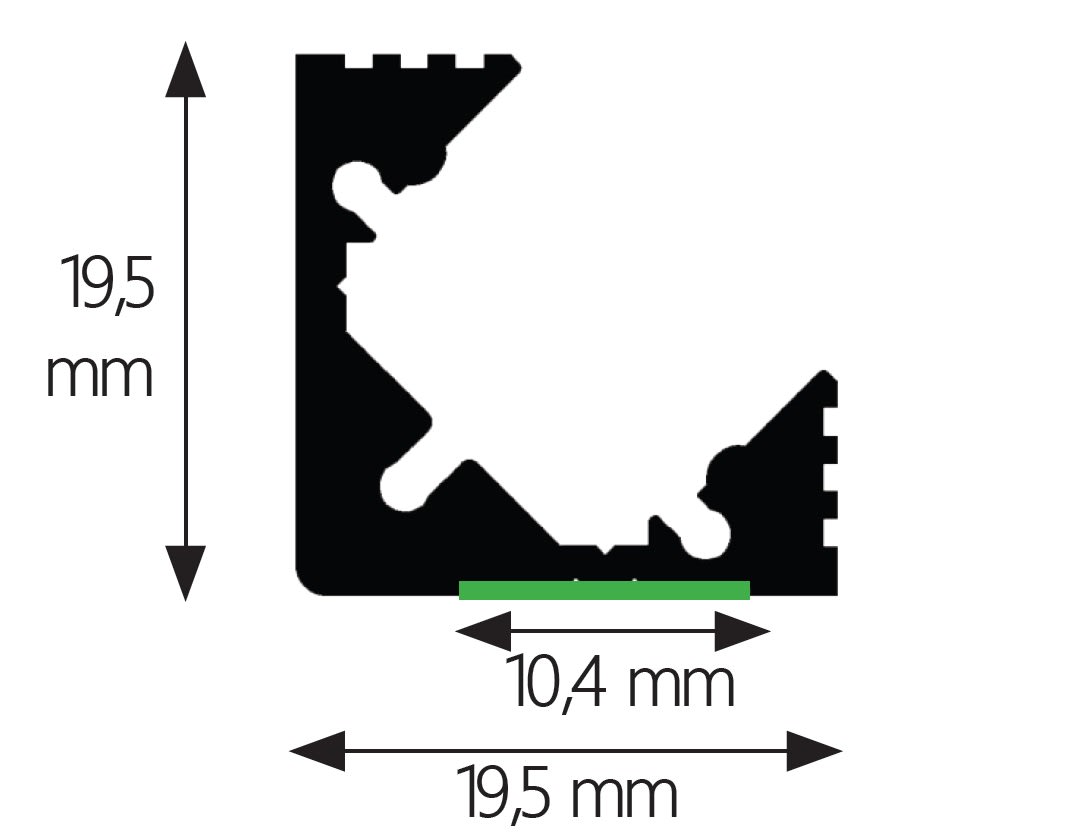 SICOM SPA - SOL5008685 SIRIOPROFILE CORNER45-BASIC-STAFFA FISS.