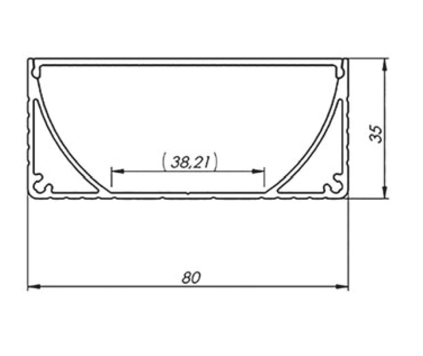 SICOM SPA - SOL5006400 SIRIO E80 PROF.+COP.TRASP.-2M