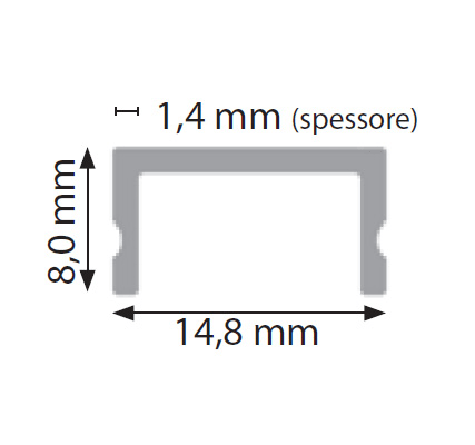 SICOM SPA - SOL5008612 SIRIOPROFILE COVER BIANCA DIFFOND-BASIC-