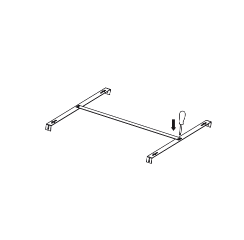 SICOM SPA - SOL7004115 KIT STAFFE FISSAGGIO A PLAFONE SMART 60X