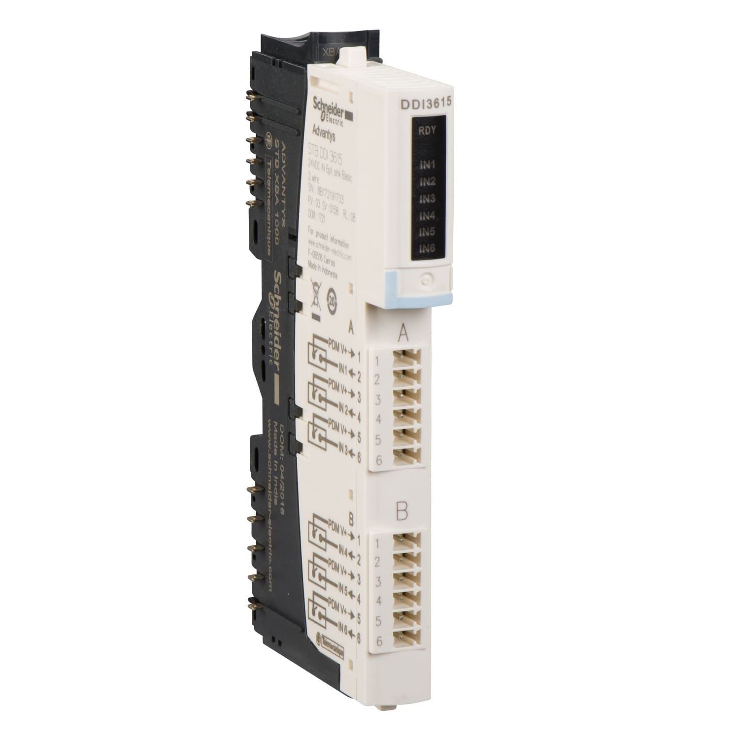 SCHNEIDER ELECTRIC SNRSTBDDI3425K KIT MOD+CONN+BASE 24VDC IN 4PT BASIC
