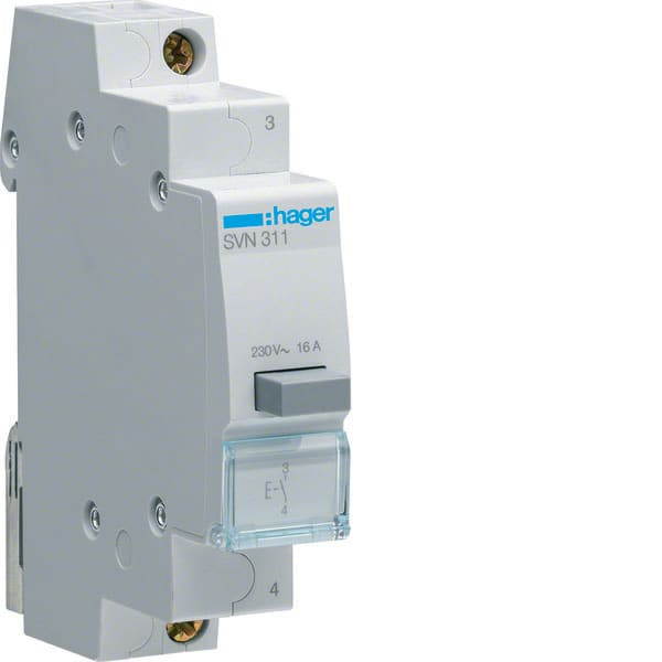 HAGER - HAGSVN311 1 PULSANTE NON LUMINOSO A IMPULSO 1NA 1M