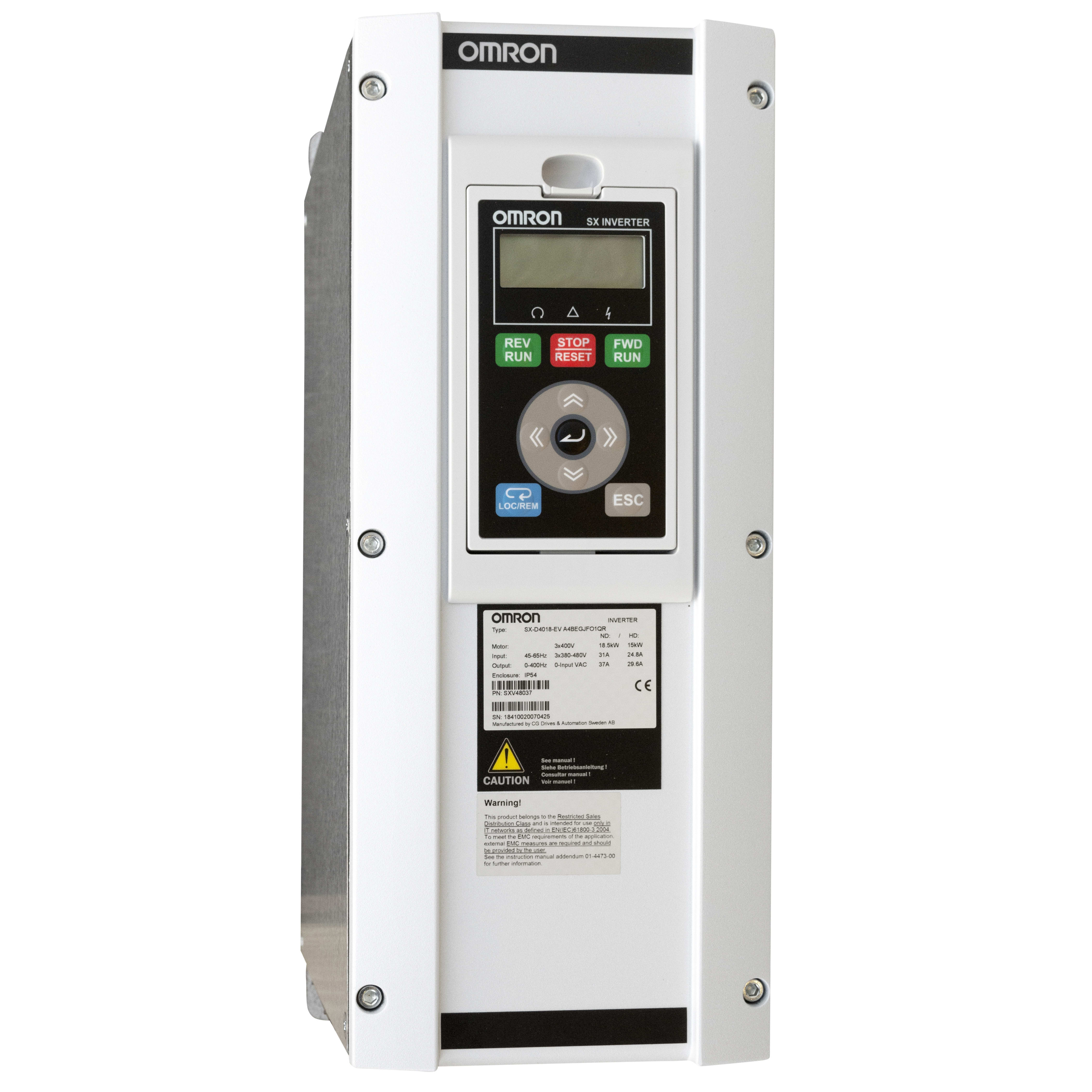 OMRON OMRSXD4018EV INVERTER- SX V/F 18KW 400V IP54