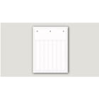 CABUR SRL - CBRTAM5215W TARGHETTA PVC FLAT BIANCA 15X52,5 MM