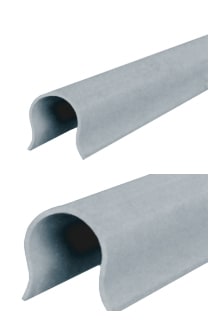 OEC SRL - OECT0PO0080 CANALETTA CVO/10MM100X100BARRE3METRI