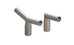 OEC SRL OECT1PL0032 ATTACCO DOP. A 180 IN ACC.PER TESTA 120