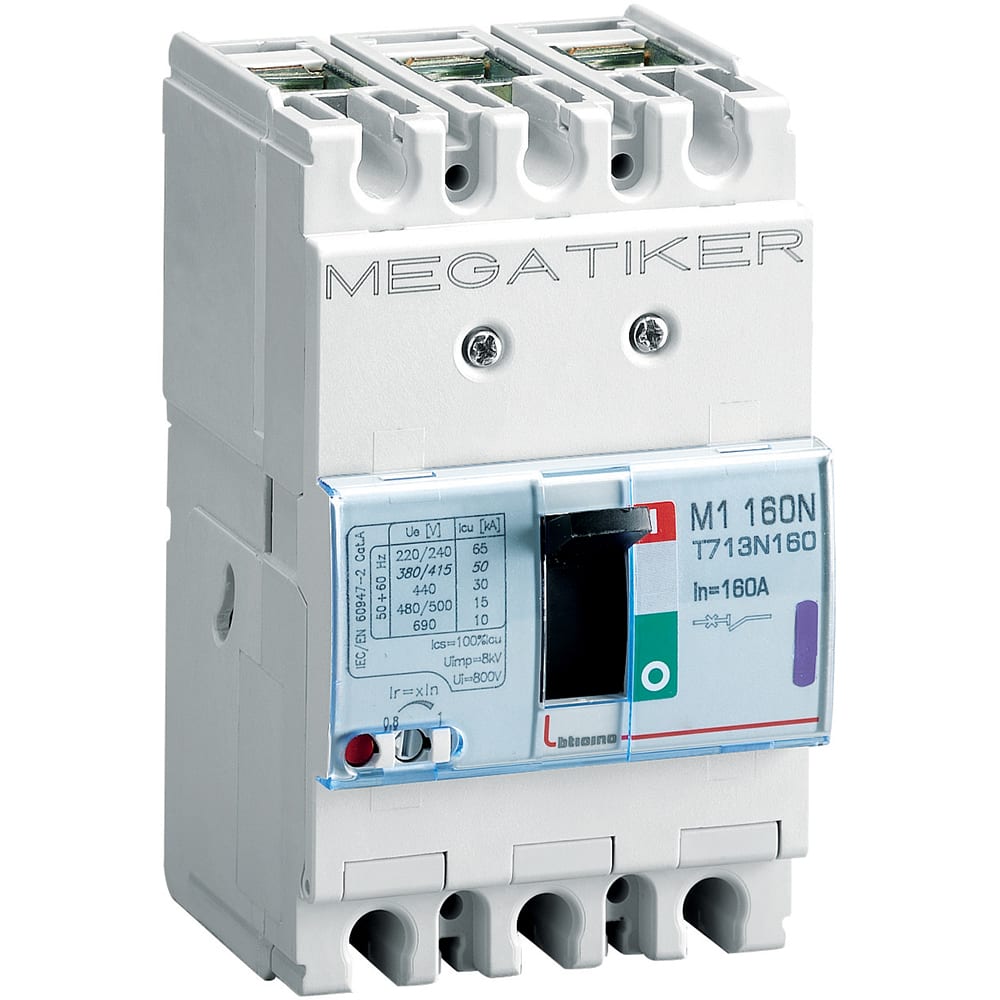 BTICINO BTIT713N160 M1 160N - MAGNETOT 3P 160A 50KA