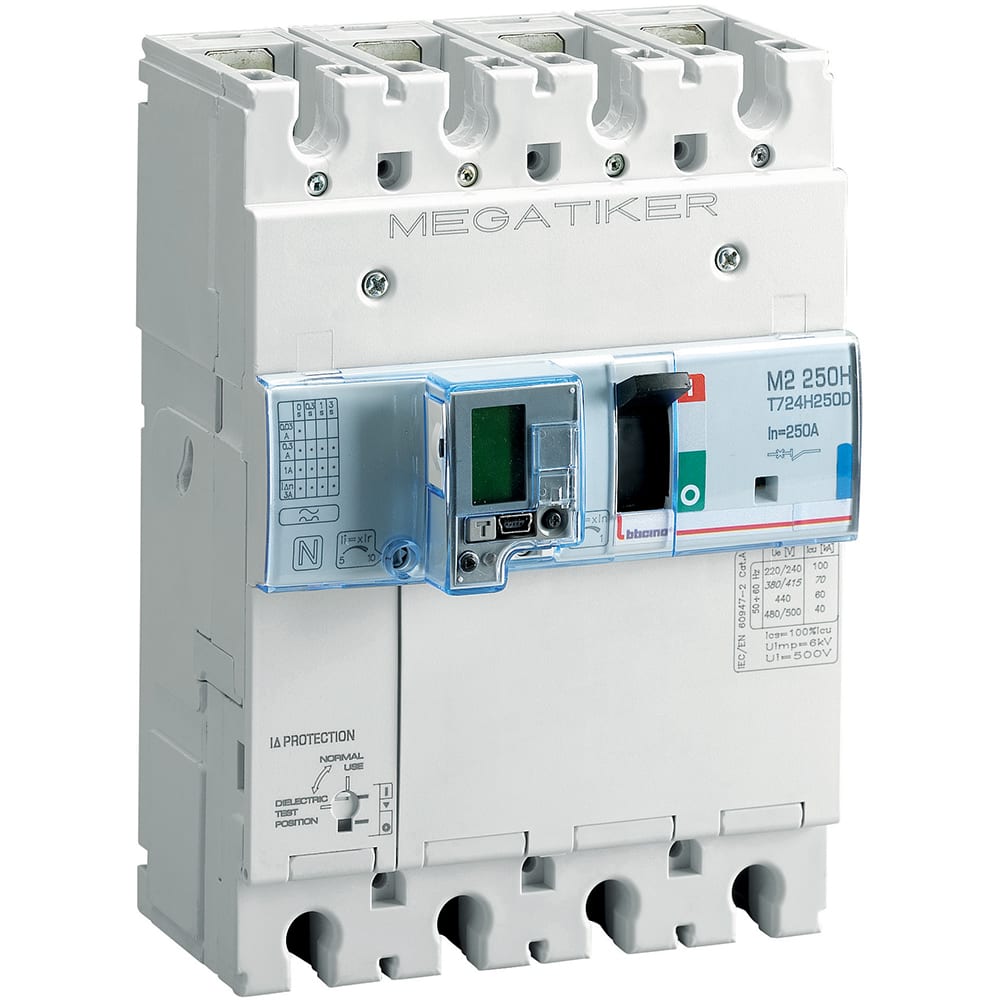 BTICINO BTIT724H250D M2 250H - MAGNETOT + DIFF 3P+N/2 250A 70