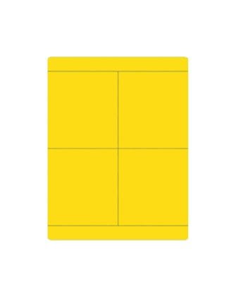 CABUR SRL - CBRTA2080AY TA2080AY TARG. ADESIVA GIALLA 20X80