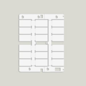 CABUR SRL CBRTA2715W TA2715W TARGHETTA 27X15 BIANCA