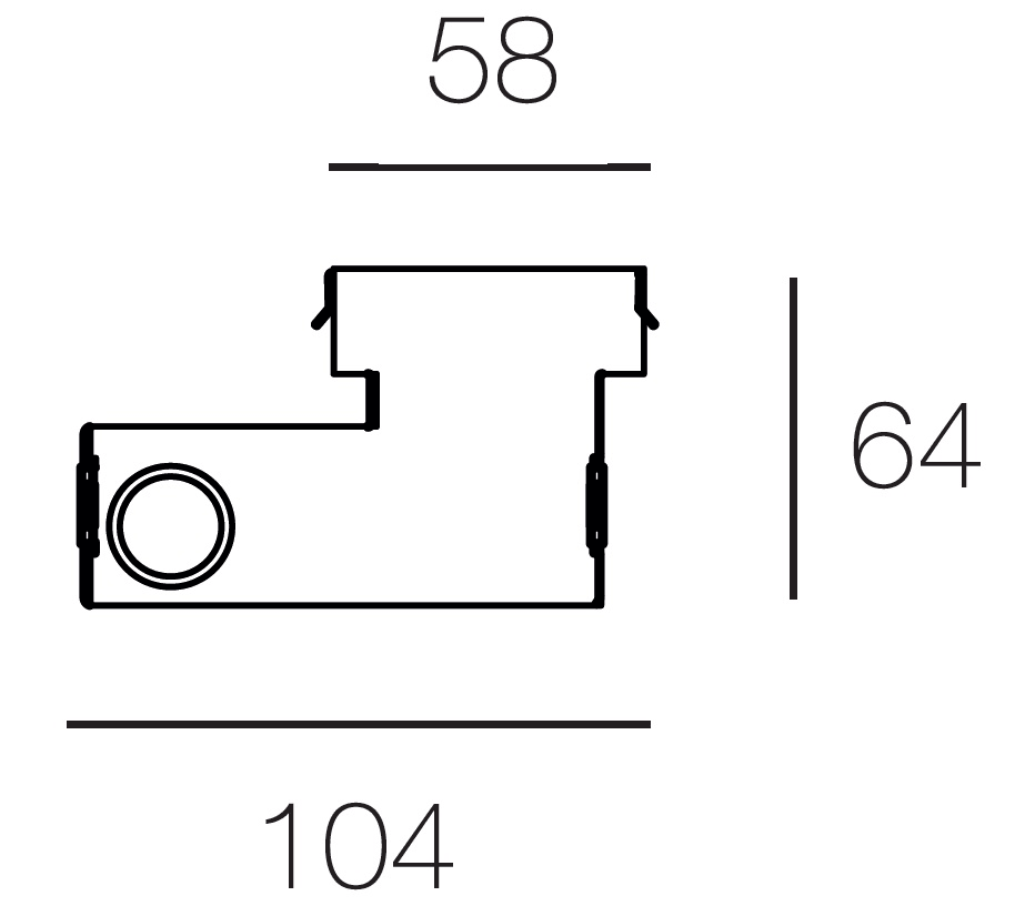 TARGETTI - TAR1E2383 ACC MINI MERCURE INSERTION BOX HORIZO