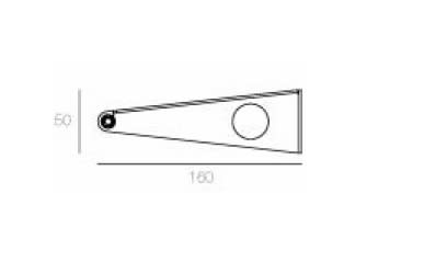 TARGETTI - TAR1E2753 JEDI LIN PRJ ACC WALL MOUNTING BRACKET L