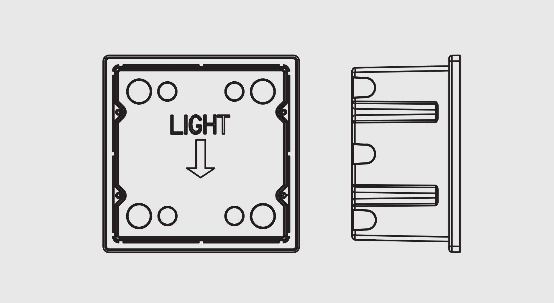 TARGETTI - TAR1E3219 ZEDGE LARGE INSTALLATION BOX