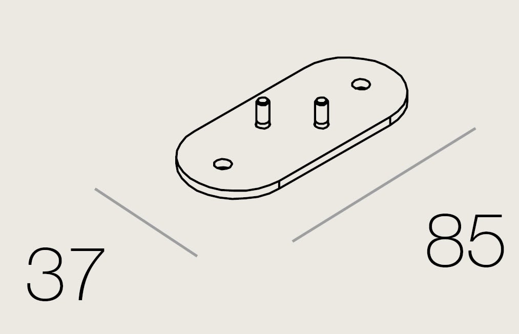TARGETTI - TAR1T4606 CORO ACCESSORY SURFACE MOUNTING BASE FLO