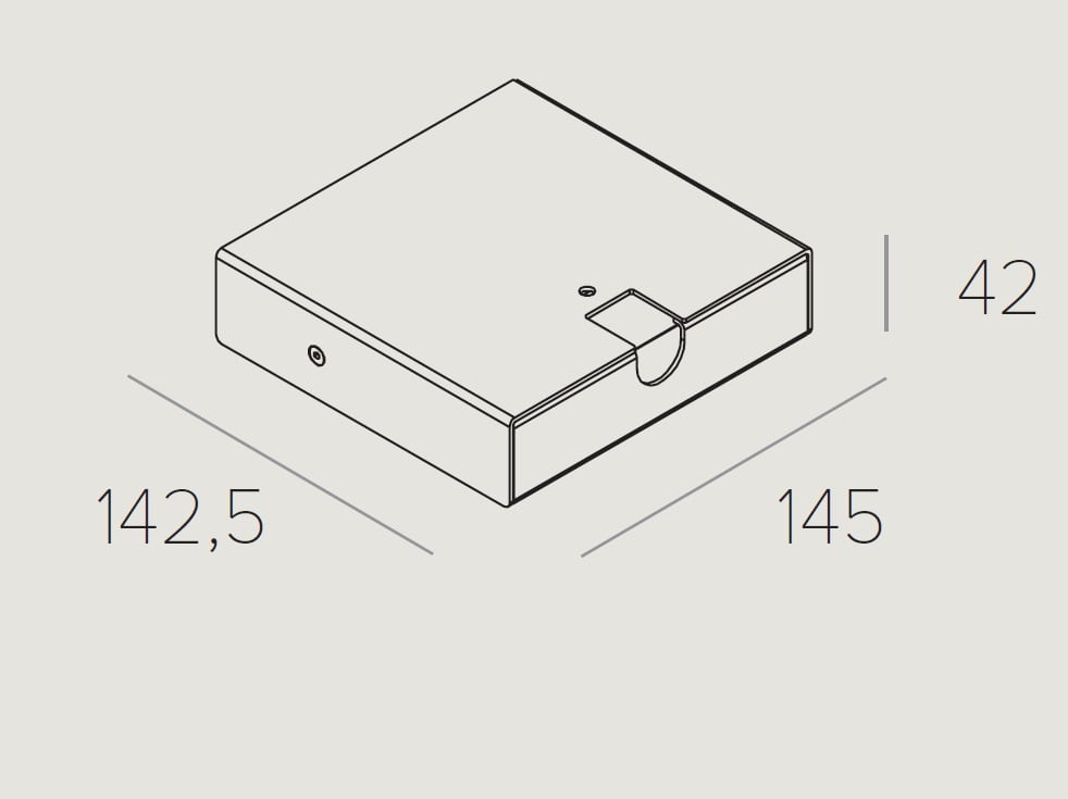 TARGETTI - TAR1T4610 CORO ACCESSORY SURFACE MOUNTING BASE DRI