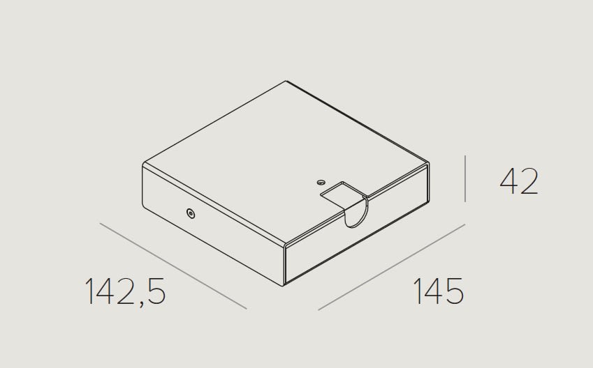 TARGETTI - TAR1T4611 CORO ACCESSORY SURFACE MOUNTING BASE DRI
