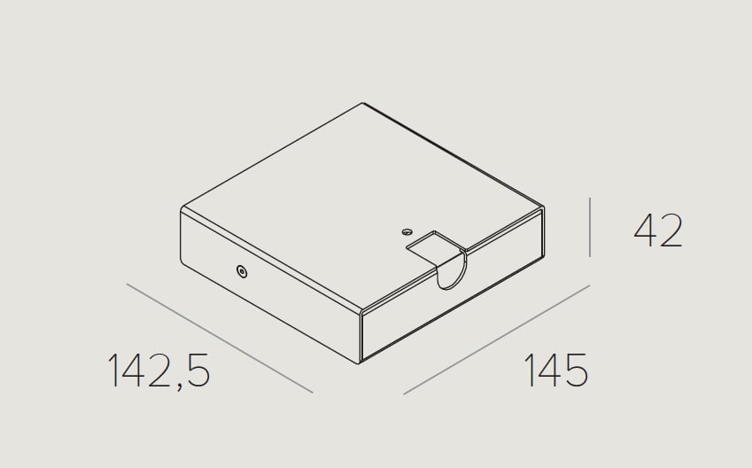 TARGETTI - TAR1T4611 CORO ACCESSORY SURFACE MOUNTING BASE DRI