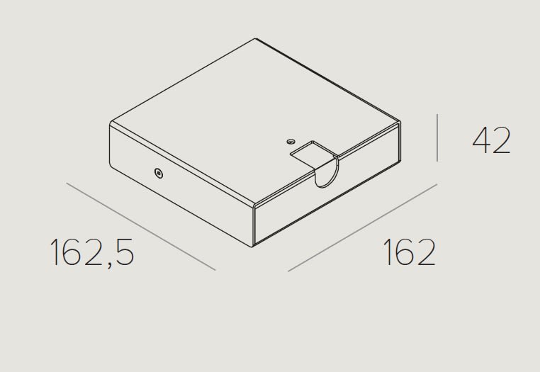 TARGETTI - TAR1T4617 CORO ACCESSORY SURFACE MOUNTING BASE DRI