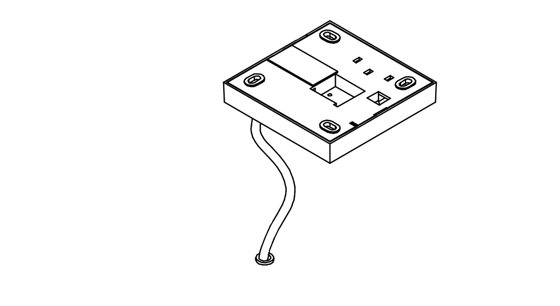 TARGETTI - TAR1T5905EL LOGICO CANOPY CABLE 4000MM EL WHITE