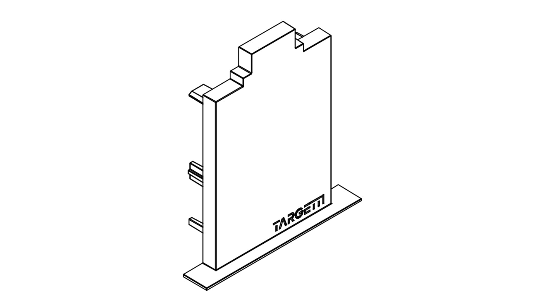 TARGETTI - TAR1T5908 LOGICO SY REC KIT END CAP PLASTER WHITE