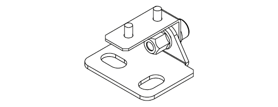 TARGETTI TAR1T6799 JEDI CMP SHORT SURFACE MOUNT BRACKETS